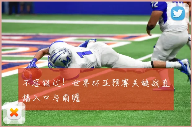 不容错过！世界杯亚预赛关键战直播入口与前瞻